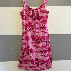 Pink Palm Tree Dress